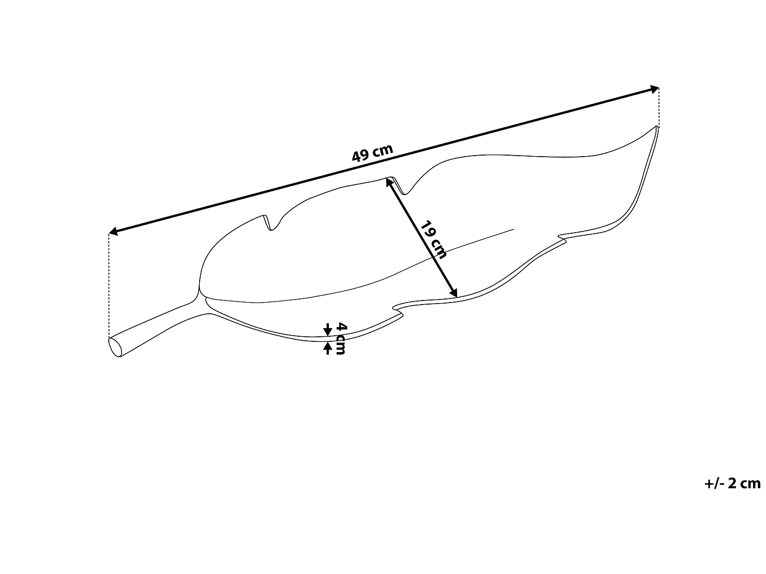 Decoratieve schaal AMRUS Metaal Zilver