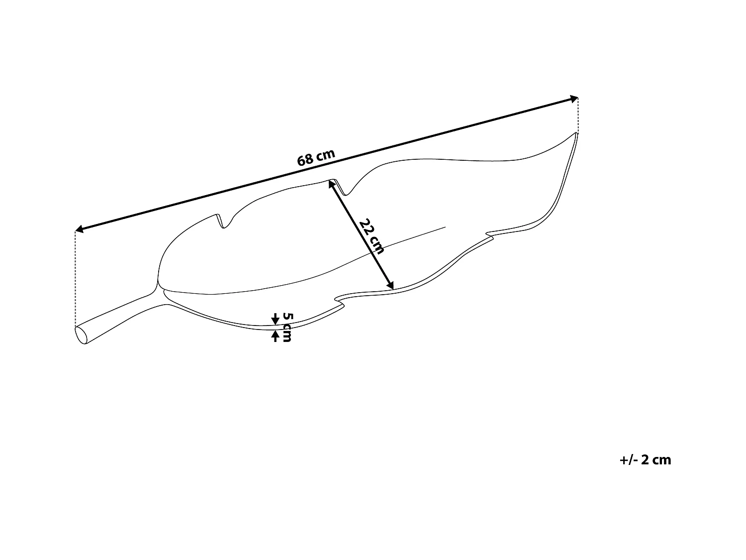 Moderne Dekoschale in Silber aus Aluminium Blattform 68 cm Glamour Look Amrus