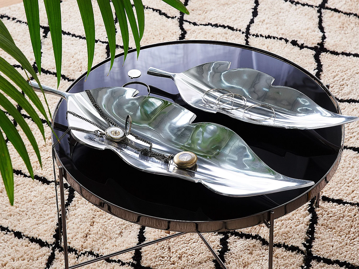 Decoratieve schaal AMRUS Metaal Zilver