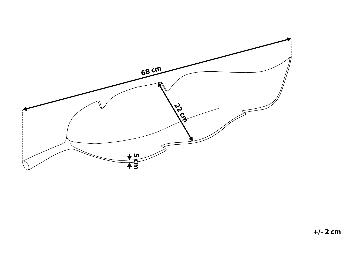 Bol décoratif Feuille AMRUS Métal Argenté