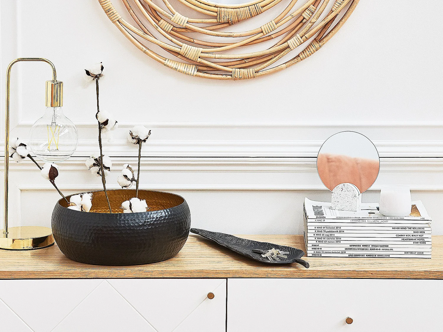 Decoratieve schaal LILEA Geschilderd Zilver