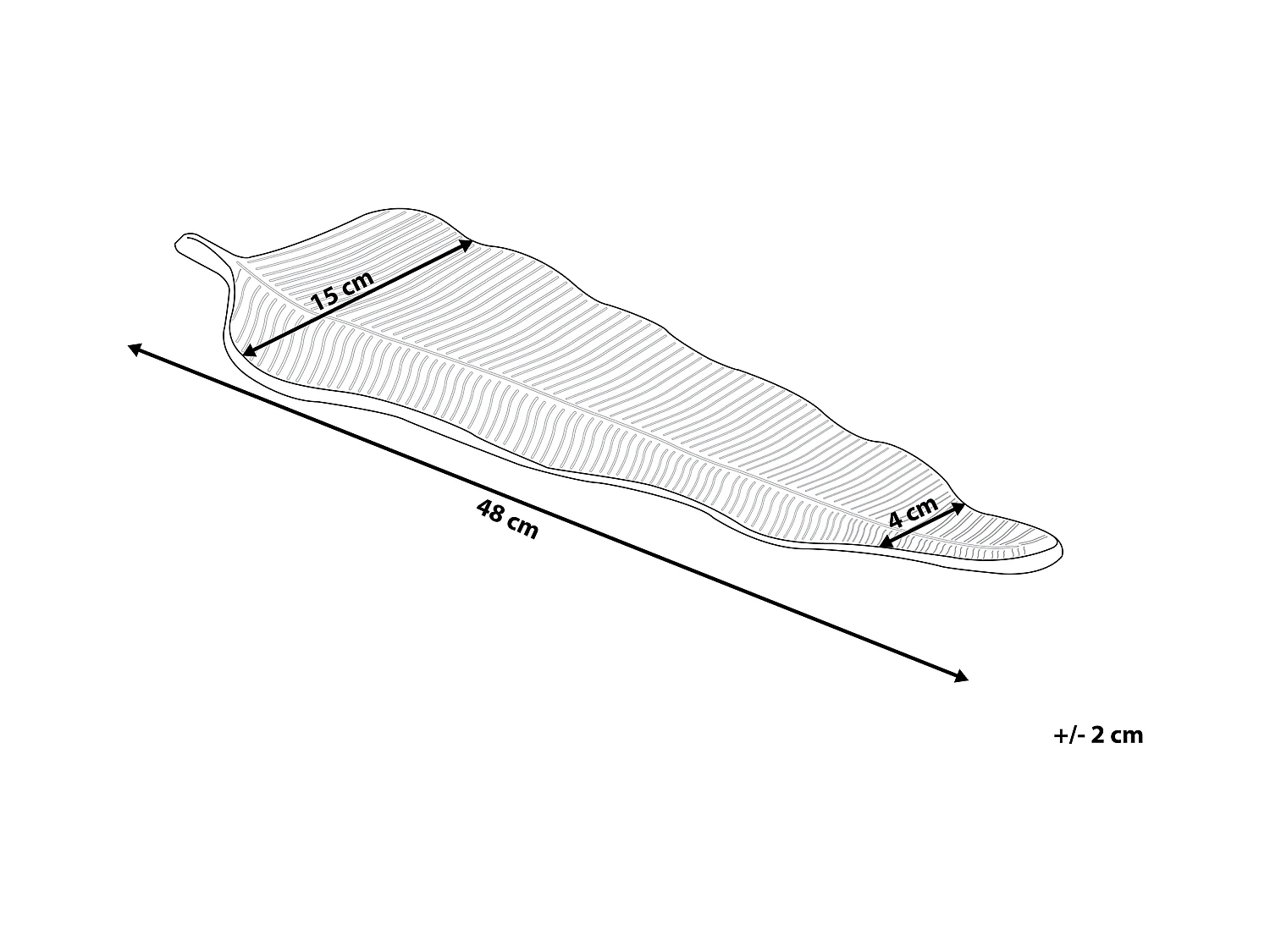 Decoratieve schaal LILEA Geschilderd Zilver