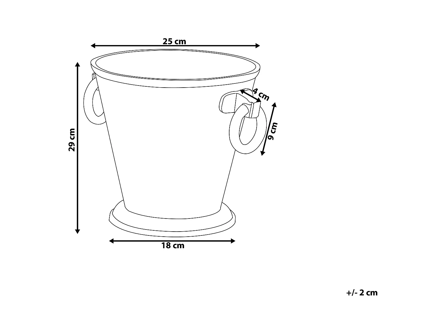Cubeta de hielo BIRMA Metal Plateado