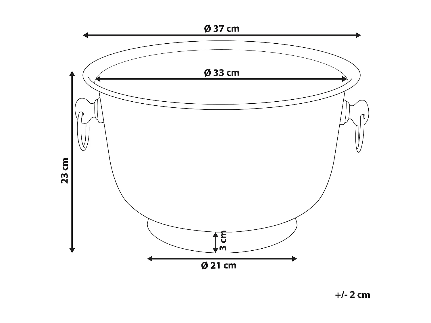 Scodelle decorative POMPEII Metallo Argento