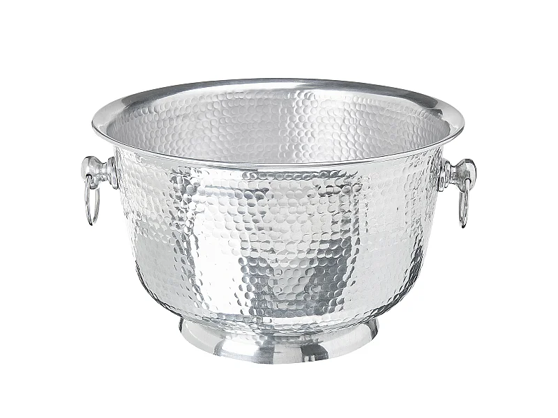 Cesto decorativo POMPEII Metal Prateado