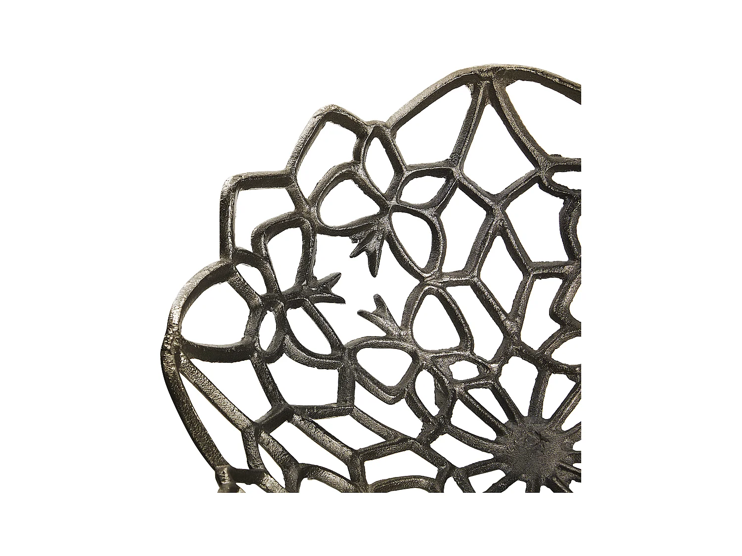 Cesto decorativo BABYLON Metal Prateado