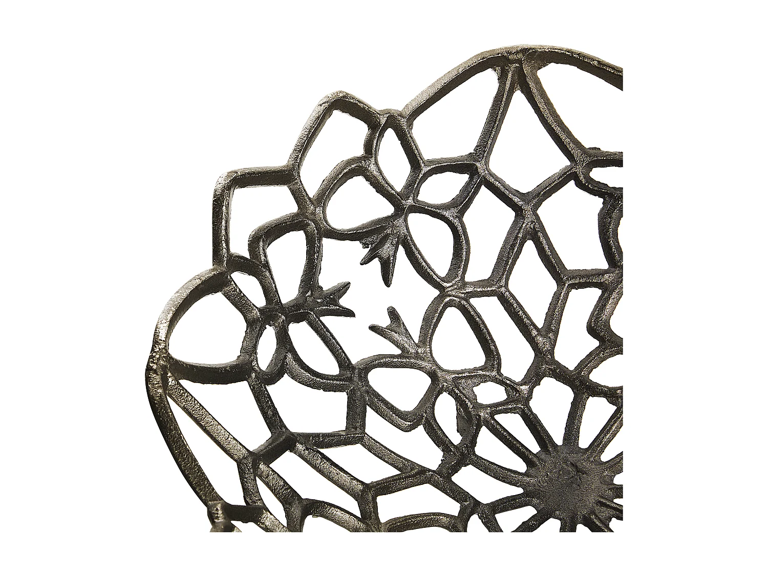 Cesto decorativo BABYLON Metal Prateado