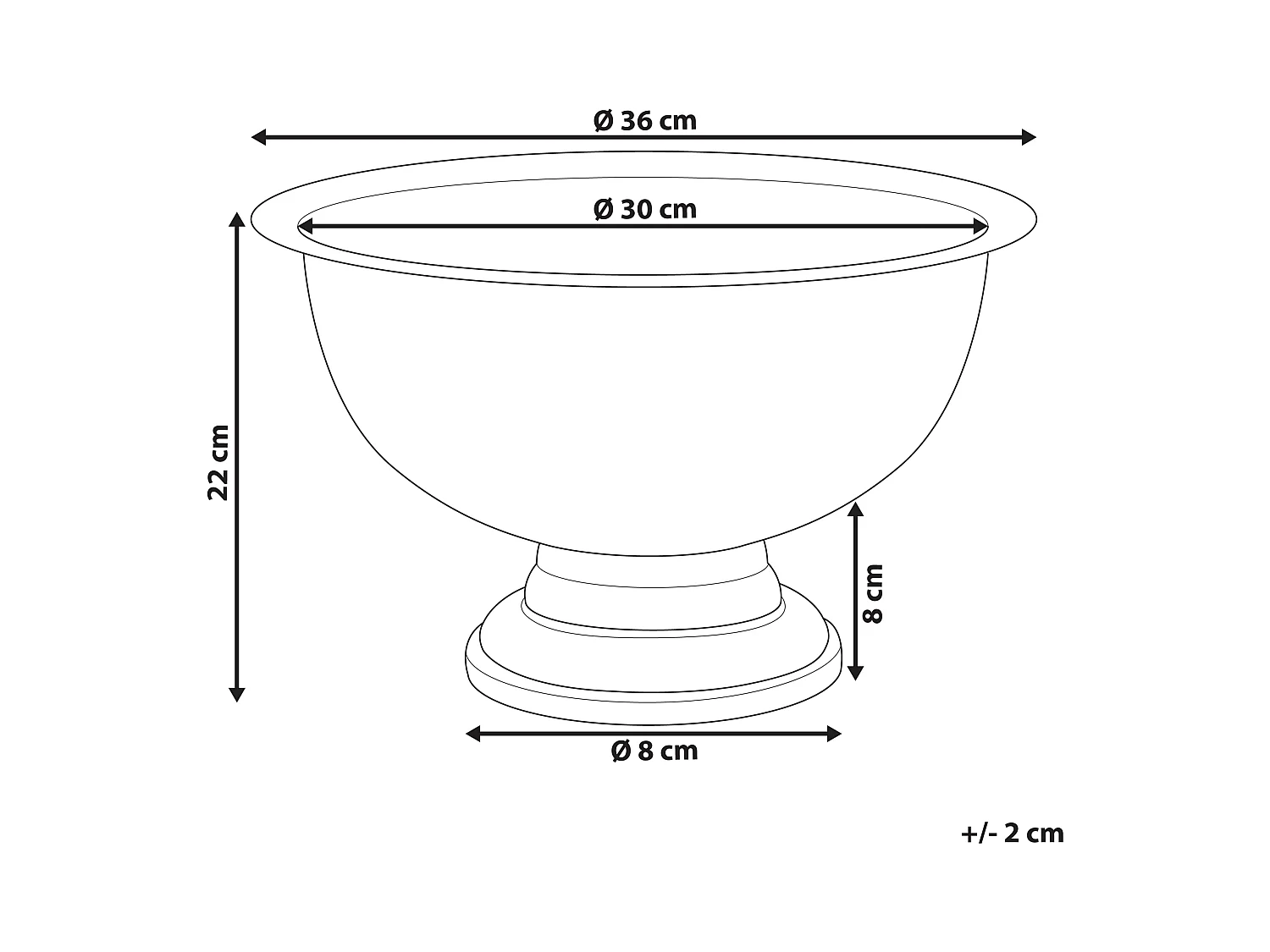 Champagner Kühler gepresste Metallschale silber ⌀ 36 cm Tiwanaku