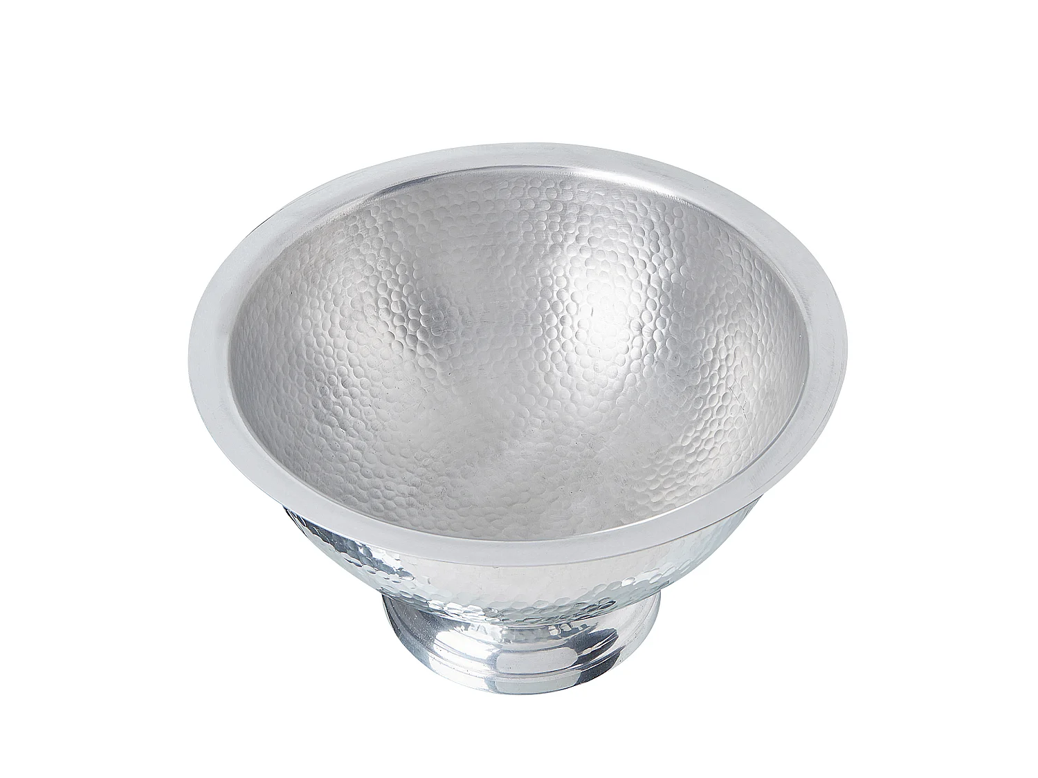 Champagner Kühler gepresste Metallschale silber ⌀ 36 cm Tiwanaku