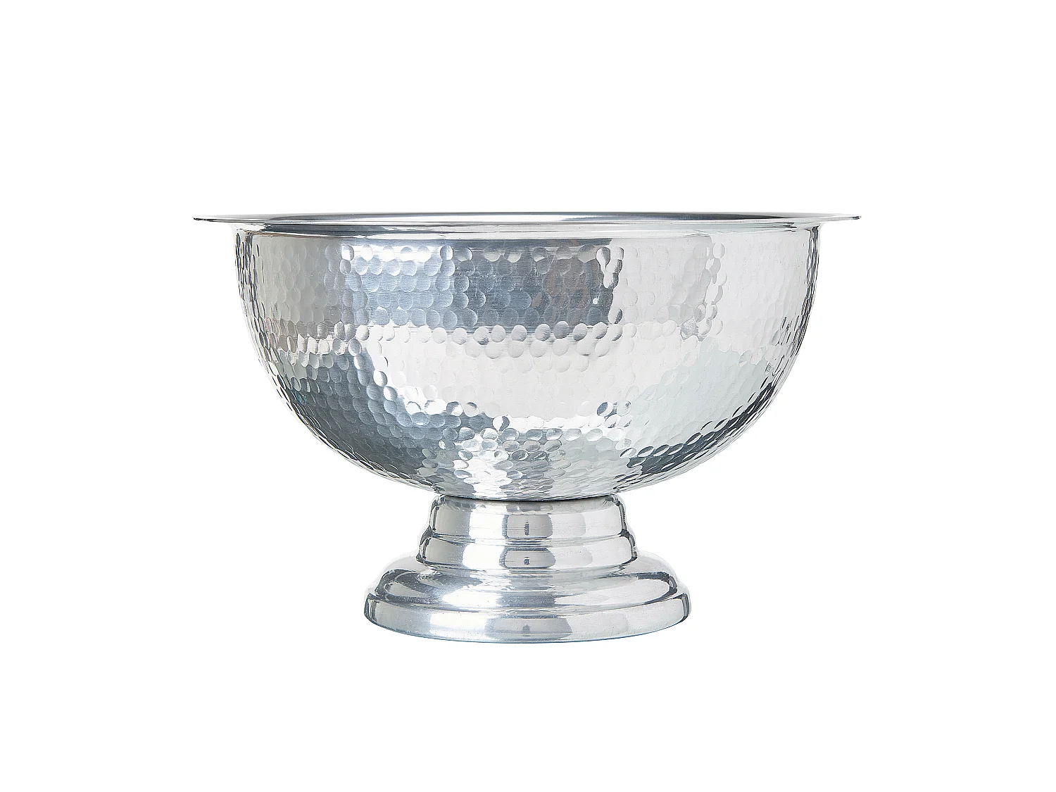 Champagner Kühler gepresste Metallschale silber ⌀ 36 cm Tiwanaku