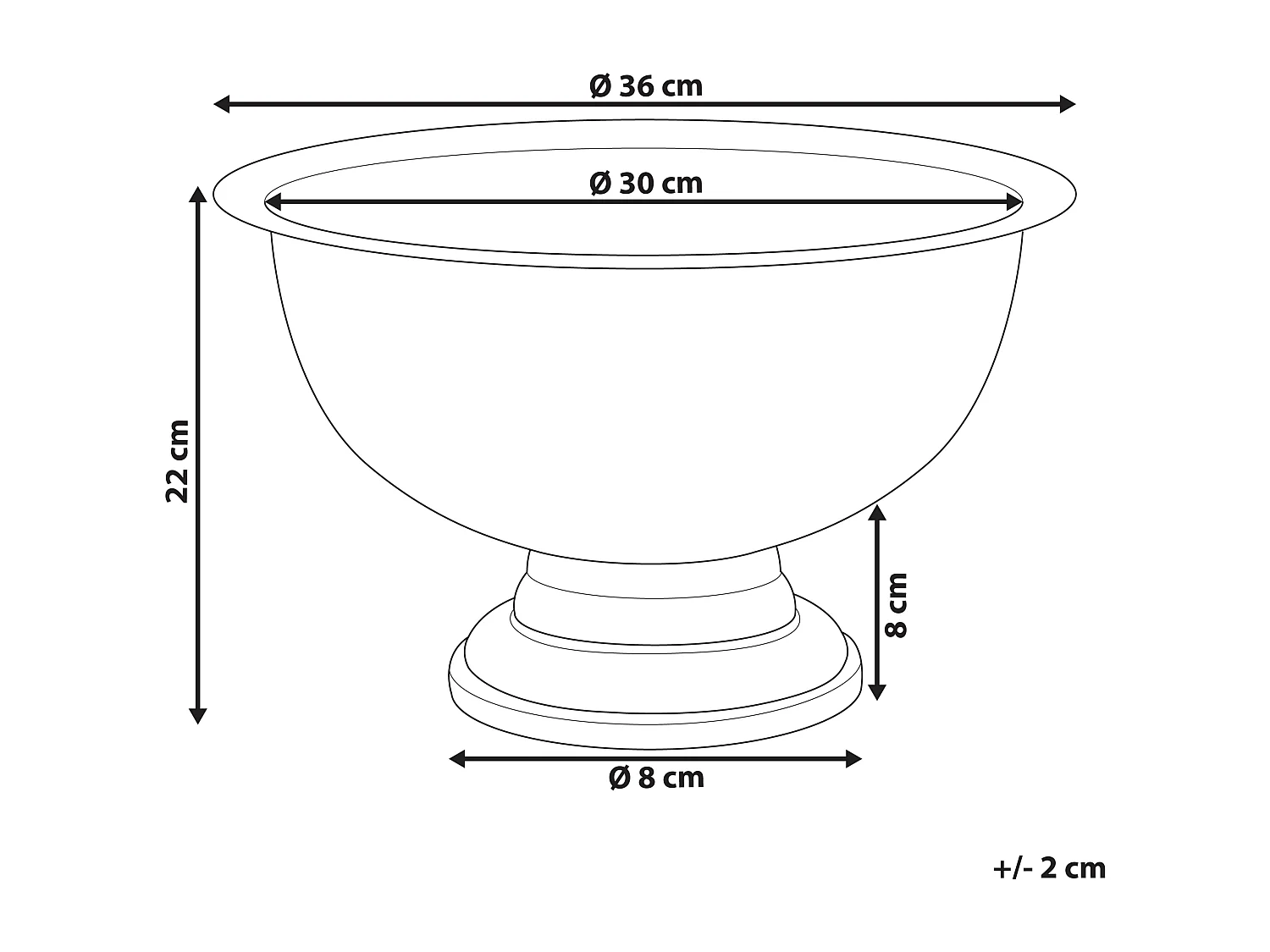 Champagner Kühler gepresste Metallschale silber ⌀ 36 cm Tiwanaku