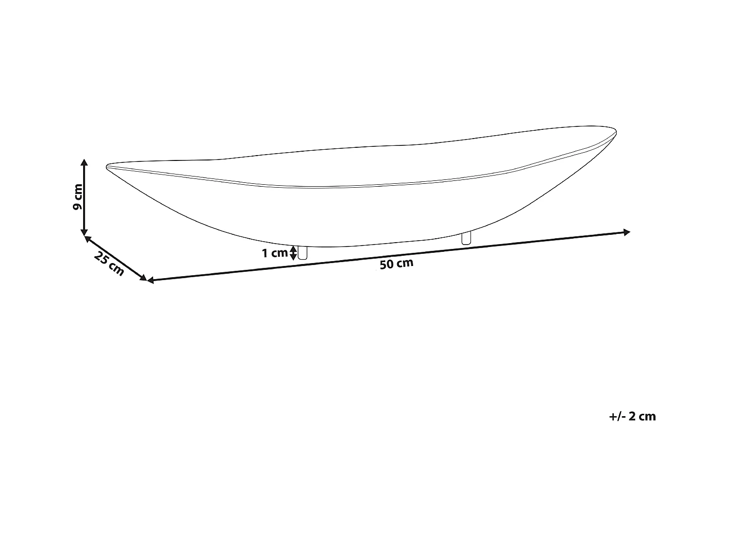 Cuenco decorativo IBRASH Metal Plateado