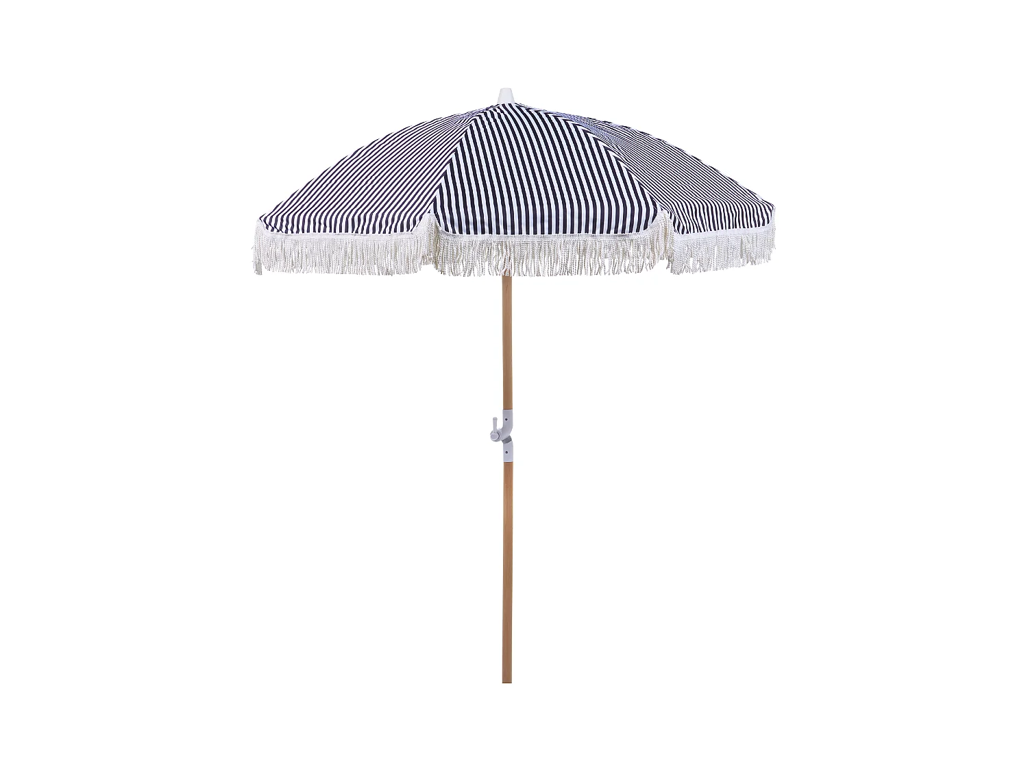 Guarda-sol de jardim 150 cm MONDELLO Preto/Branco