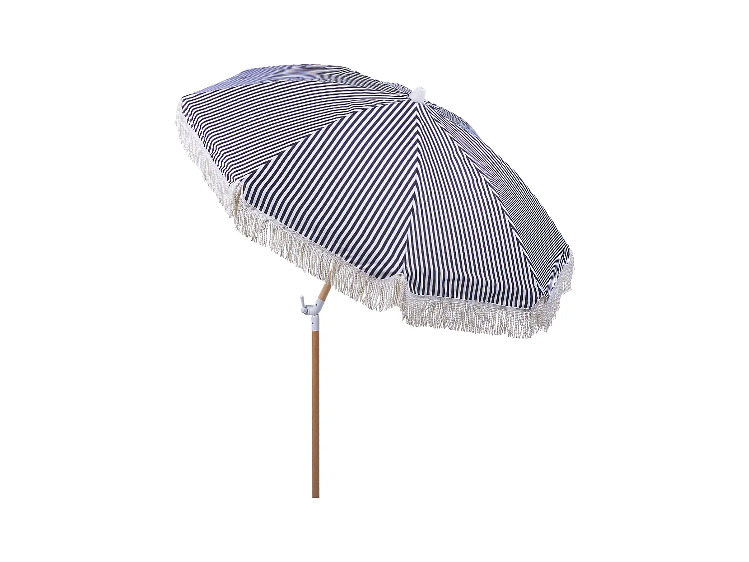 Guarda-sol de jardim 150 cm MONDELLO Preto/Branco