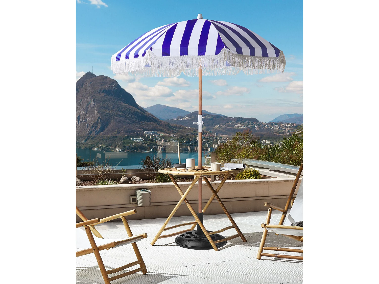 Sombrilla de jardín 150 cm MONDELLO Azul