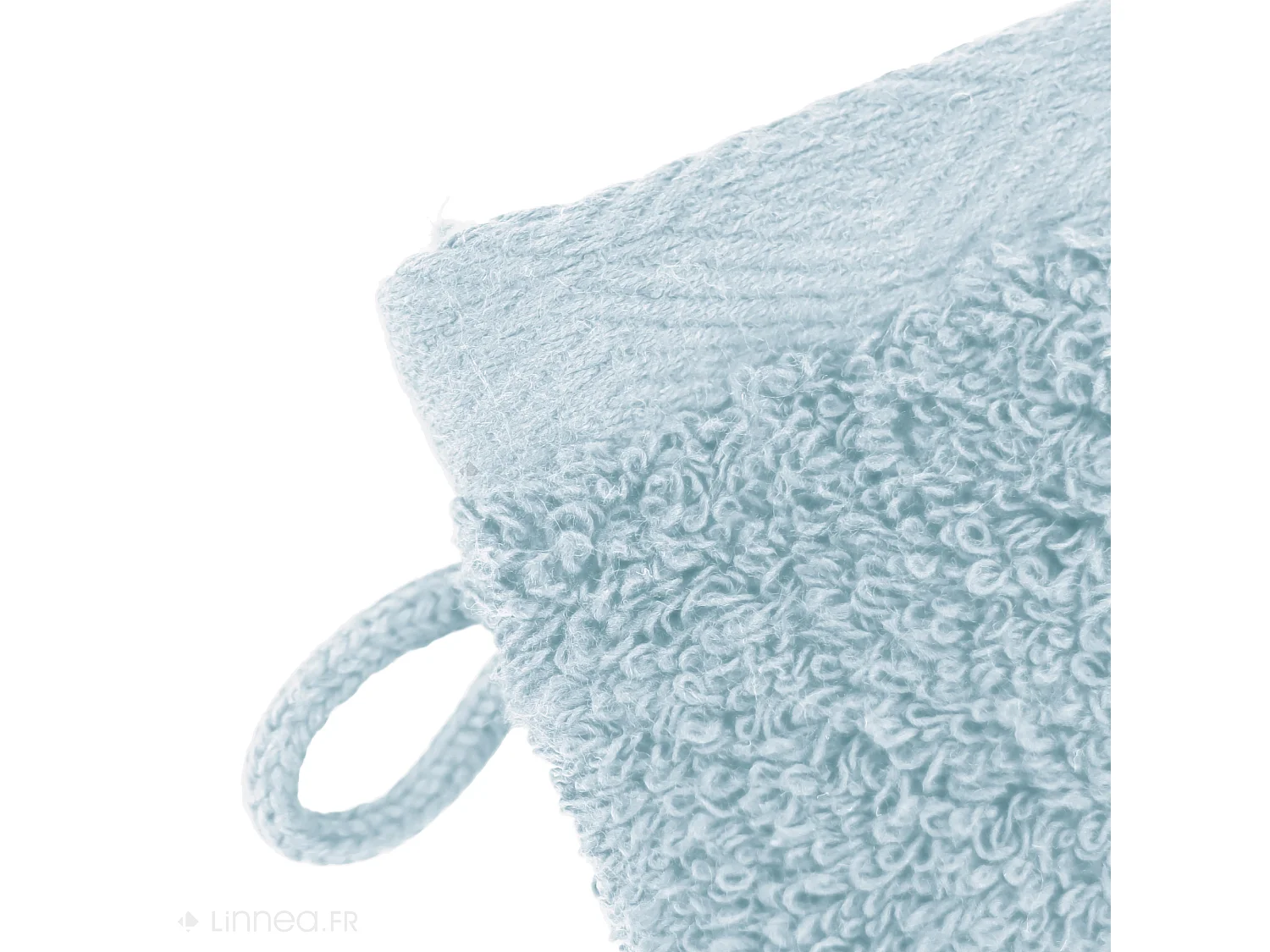 Lot de 2 gants de toilette 16x21 cm SOFTY bleu pâle