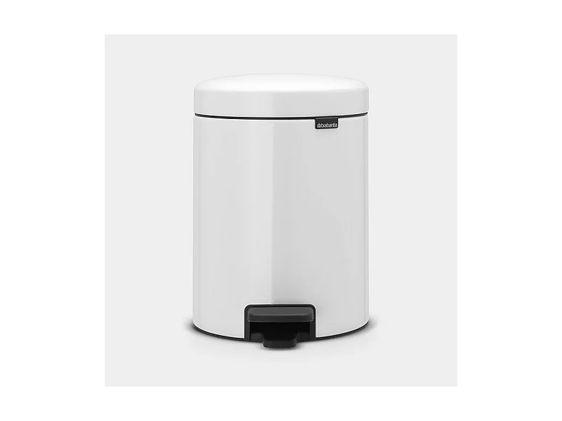 Poubelle pédale 5l Newicon blanc
