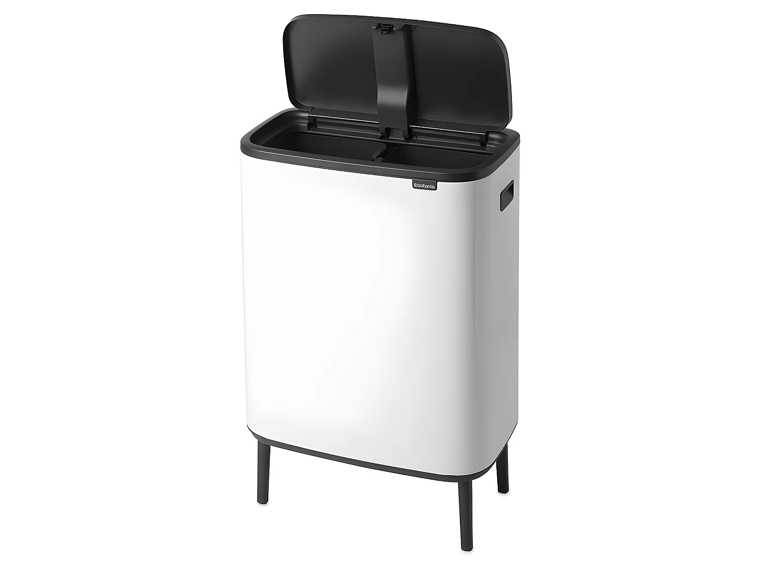 Touch Bin sur pied 2x30 l blanc Code O