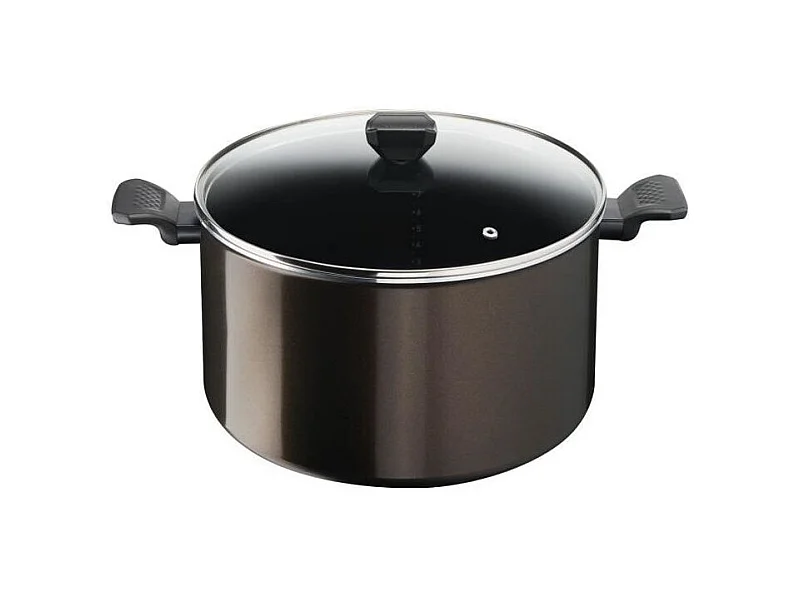 Tefal Marmite aluminium 30cm + couvercle en verre - b5546902