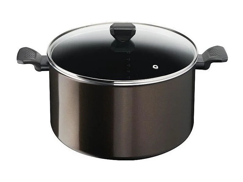 Tefal Marmite aluminium 30cm + couvercle en verre - b5546902