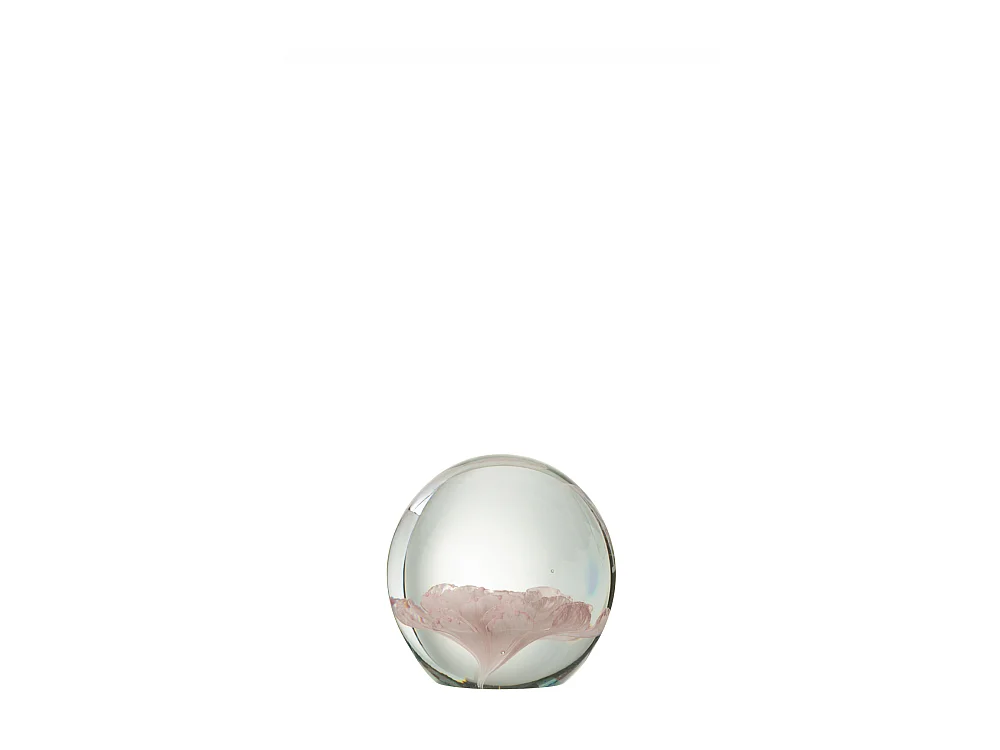 Presse-papier rose verre small