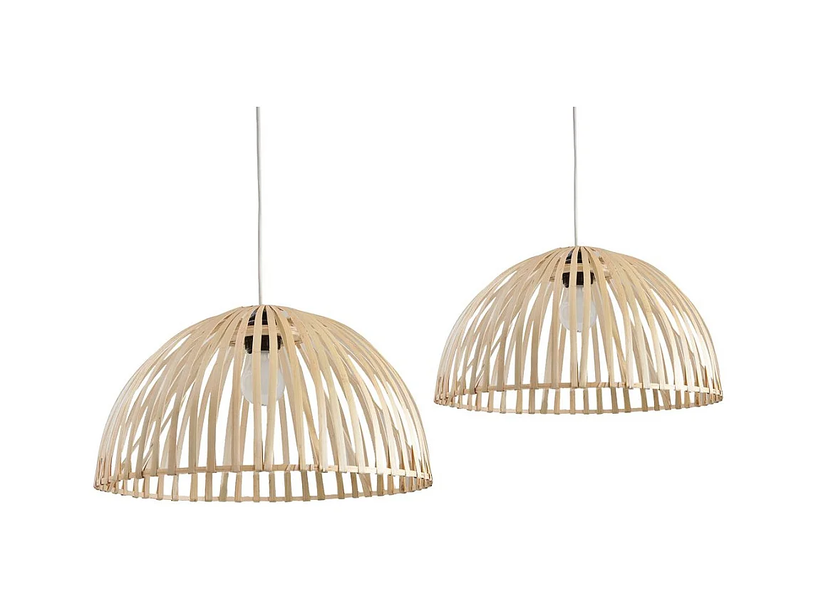 Abat-jour en bambou (Lot de 2)