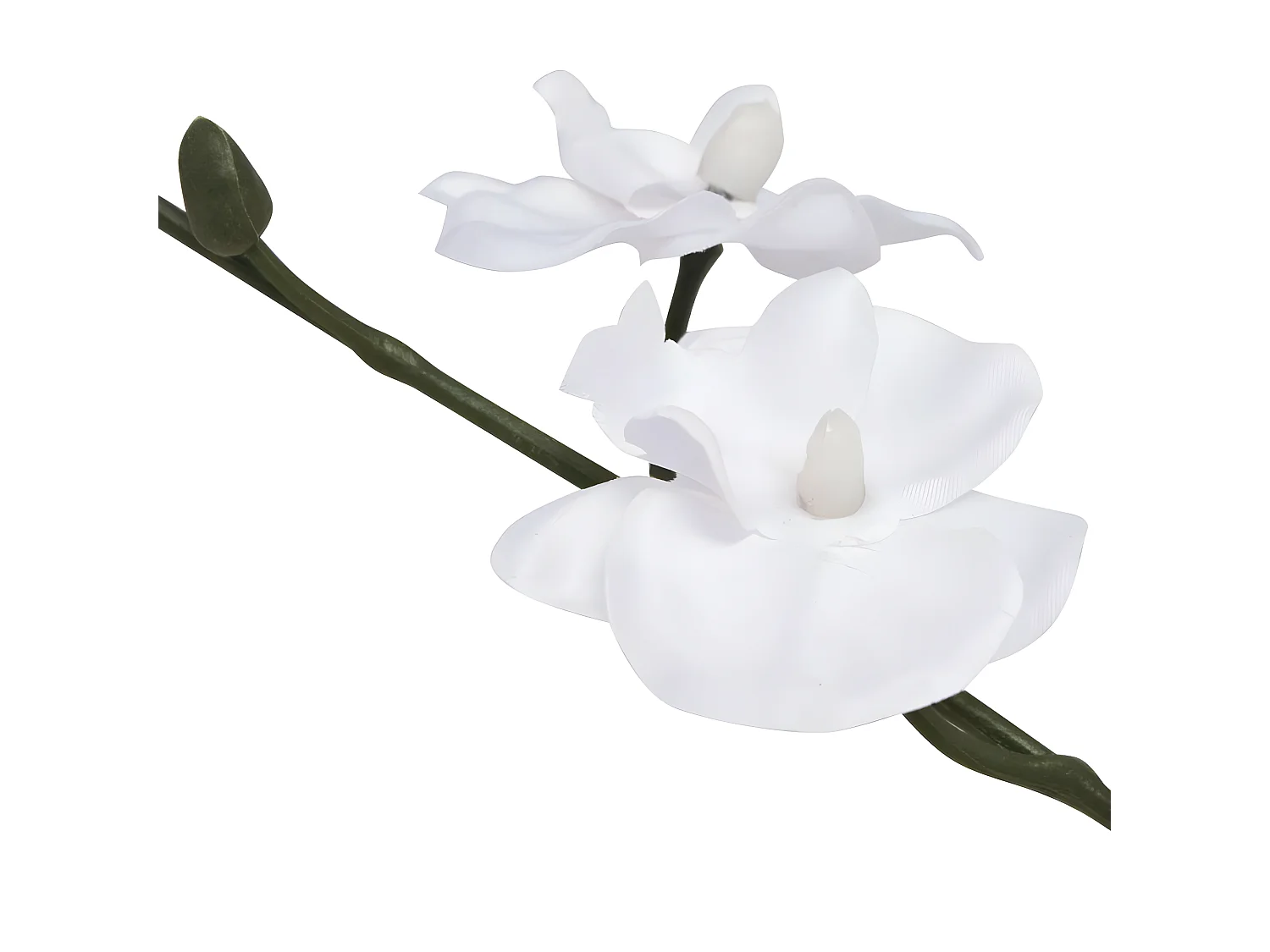 Plante artificielle avec pot blanche 6.5 x 9.5 x 30 cm DEC021901