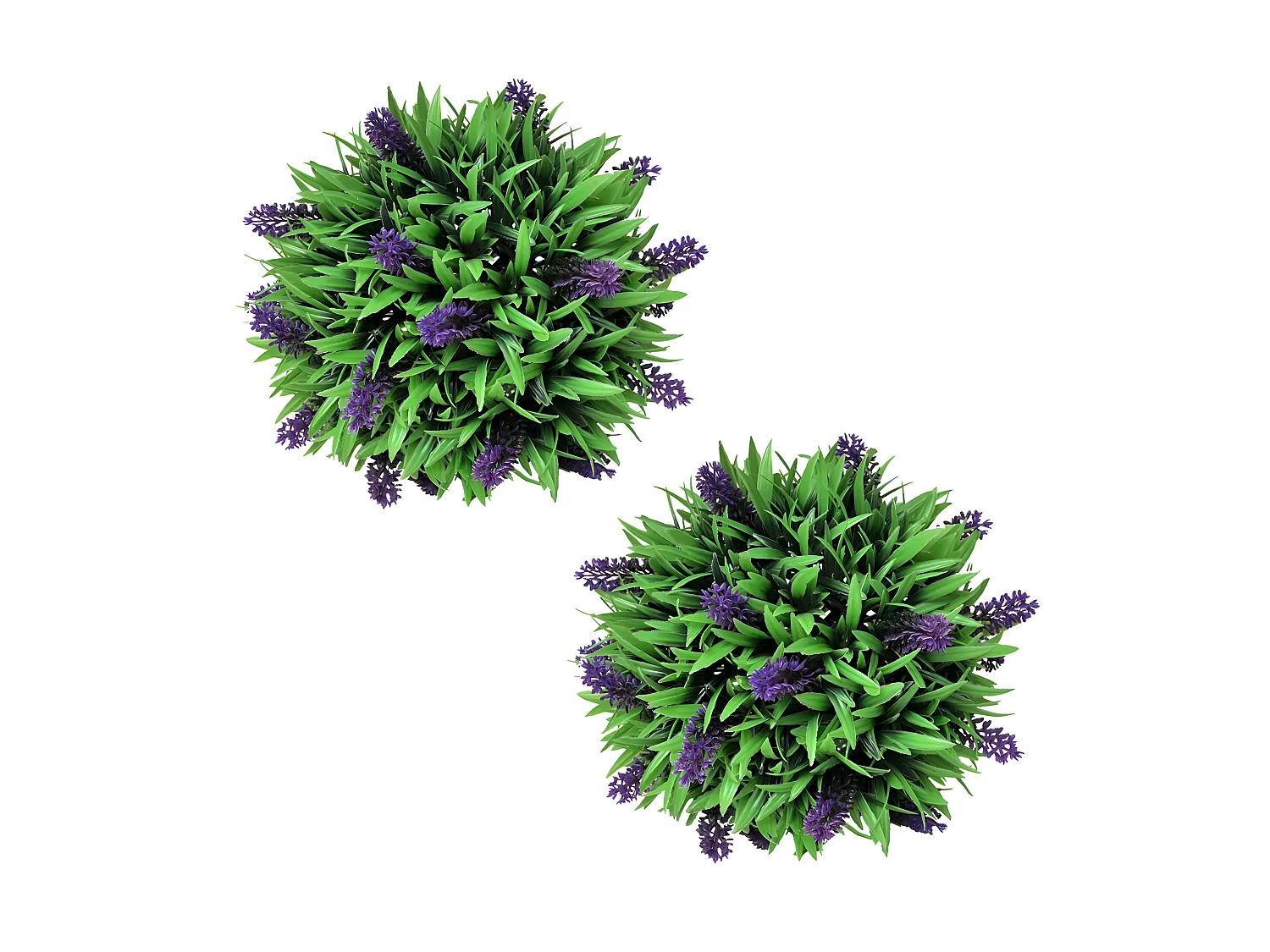 Lot de 2 boules 28 x 28 x 28 cm DEC022065