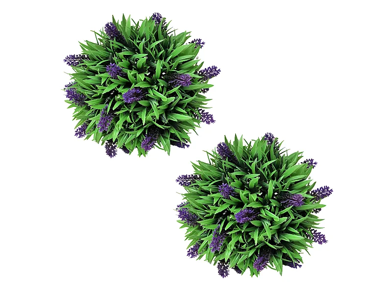 Lot de 2 boules 28 x 28 x 28 cm DEC022065