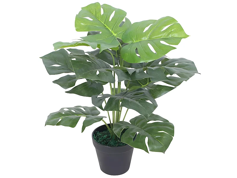 Plante monstera artificielle avec 8.5 x 12.5 x 45 cm DEC021915