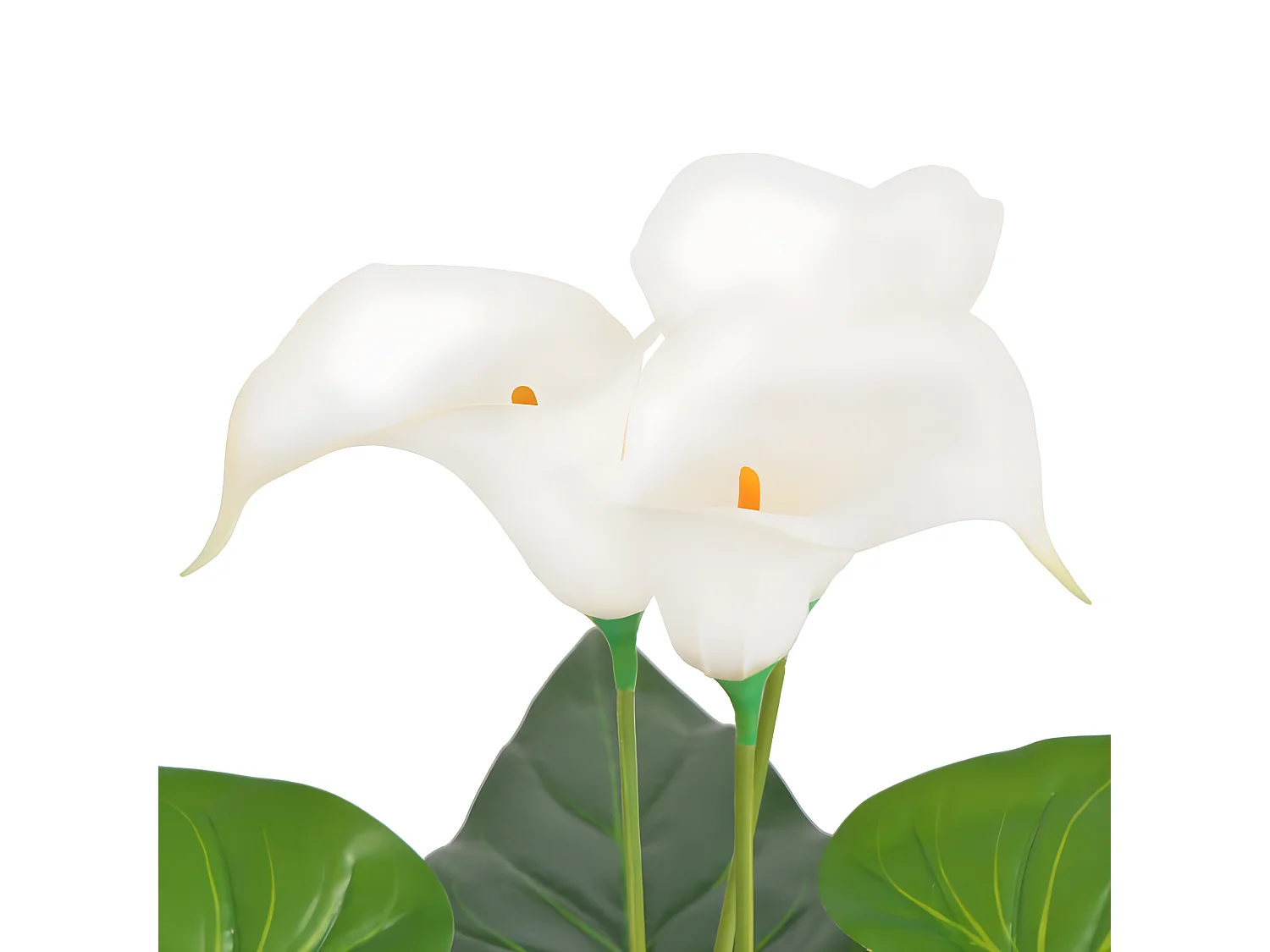 Plante artificielle avec pot blanche 8.5 x 12.5 x 45 cm DEC021924