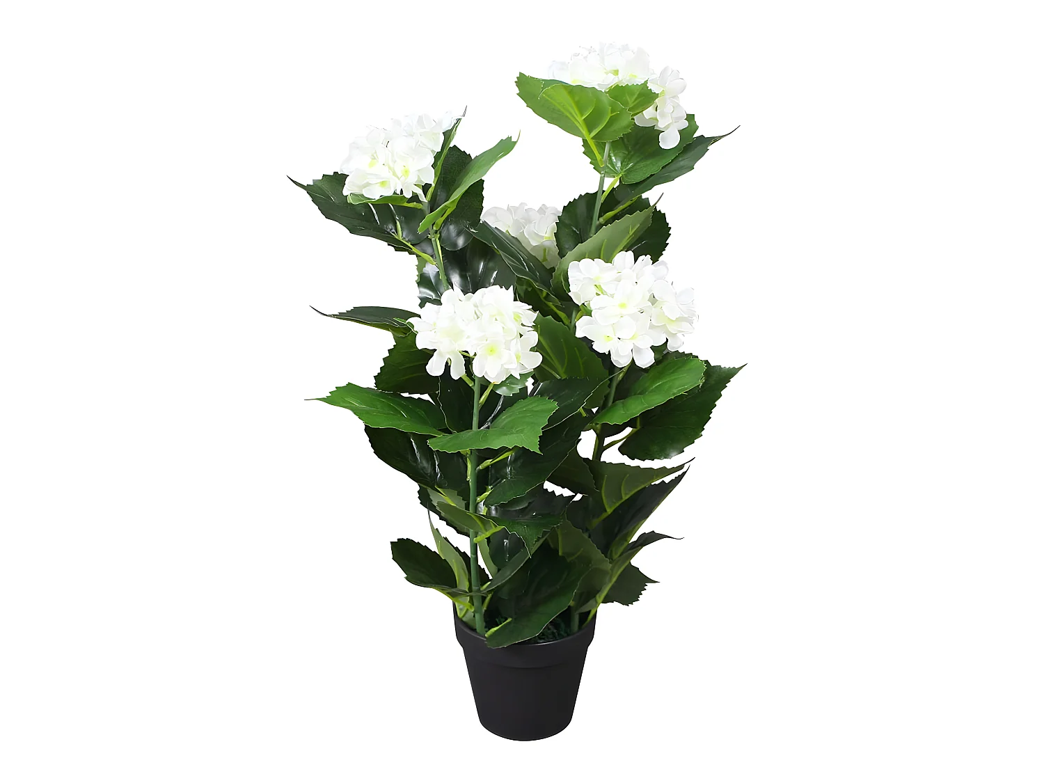 Plante hortensia artificielle avec blanche 8.5 x 12.5 x 60 cm DEC021922