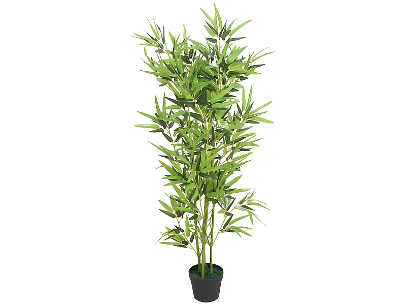 Plante artificielle avec pot bambou marron 11.5 x 16 x 120 cm DEC021937