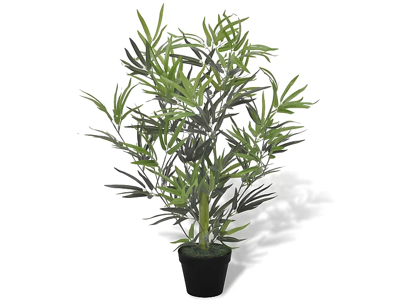 Bambou artificiel avec pot bambou marron 15.9 x 15.9 x 80 cm DEC021895