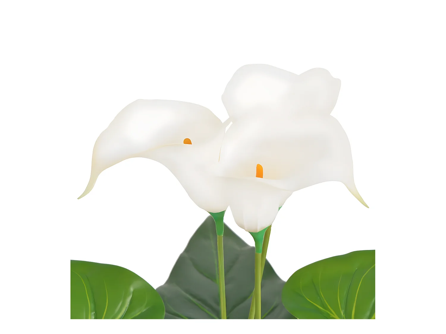 Plante artificielle avec pot blanche 11.5 x 16 x 85 cm DEC021926