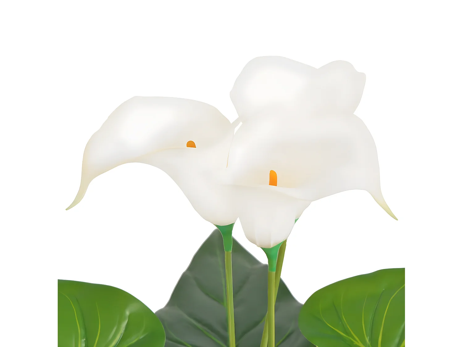 Plante artificielle avec pot blanche 11.5 x 16 x 85 cm DEC021926