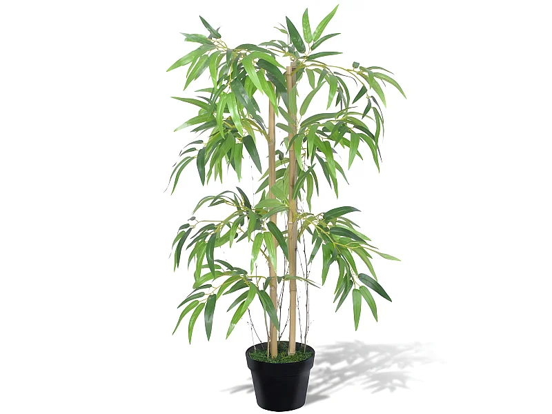 Plante artificielle avec pot bambou marron 17.8 x 17.8 x 90 cm DEC021894
