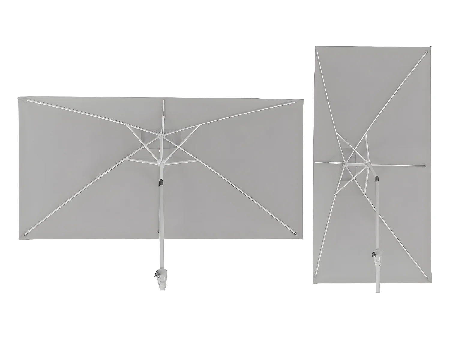 Parasol de jardin 2x3m aluminium 192 x 295 x 256 cm 04_0003889