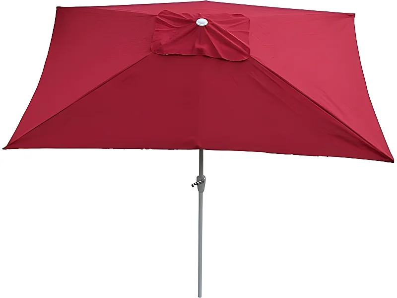 Parasol de jardin 2x3m aluminium bordeaux 192 x 192 x 256 cm 04_0003891