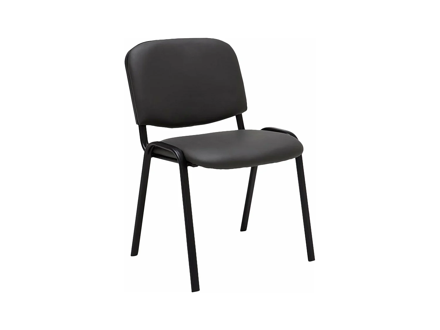 Chaise visiteur conférence design grise 53 x 53 x 83 cm BUR10069