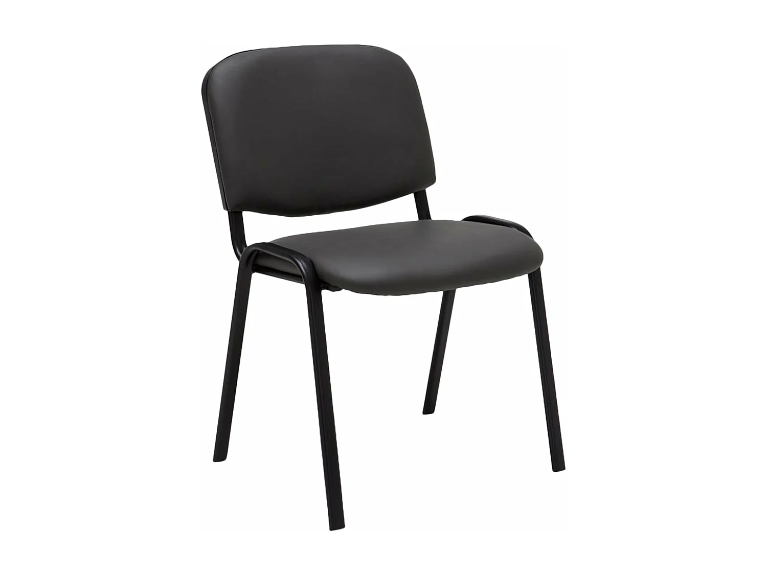 Chaise visiteur conférence design grise 53 x 53 x 83 cm BUR10069