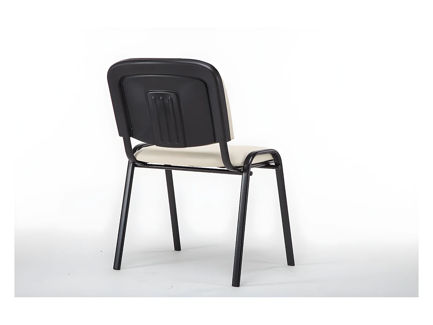 Chaise visiteur assise rembourrée crème 53 x 53 x 83 cm BUR10072