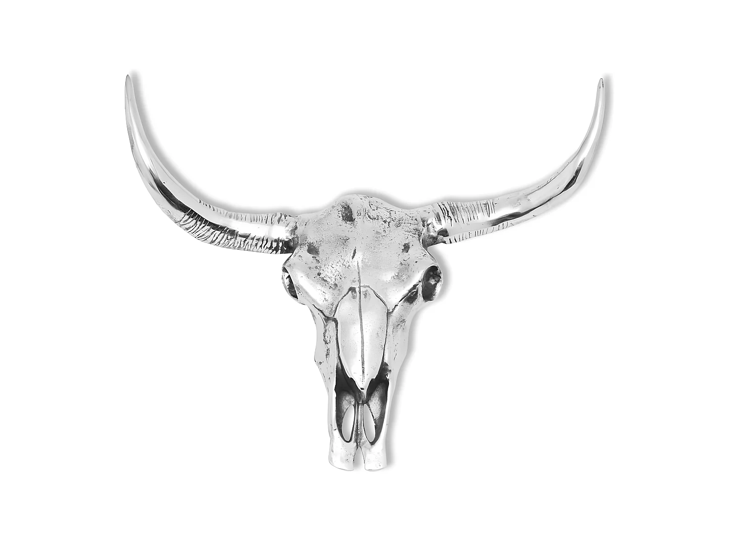 Décoration murale en forme aluminium argenté 58 x 23 x 54 cm DEC023041