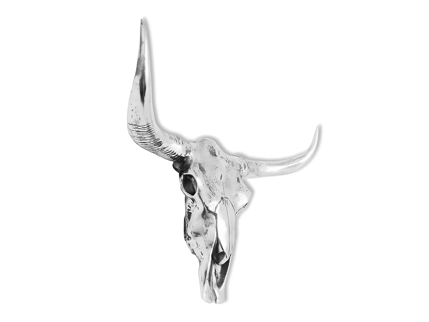 Décoration murale en forme aluminium argenté 58 x 23 x 54 cm DEC023041