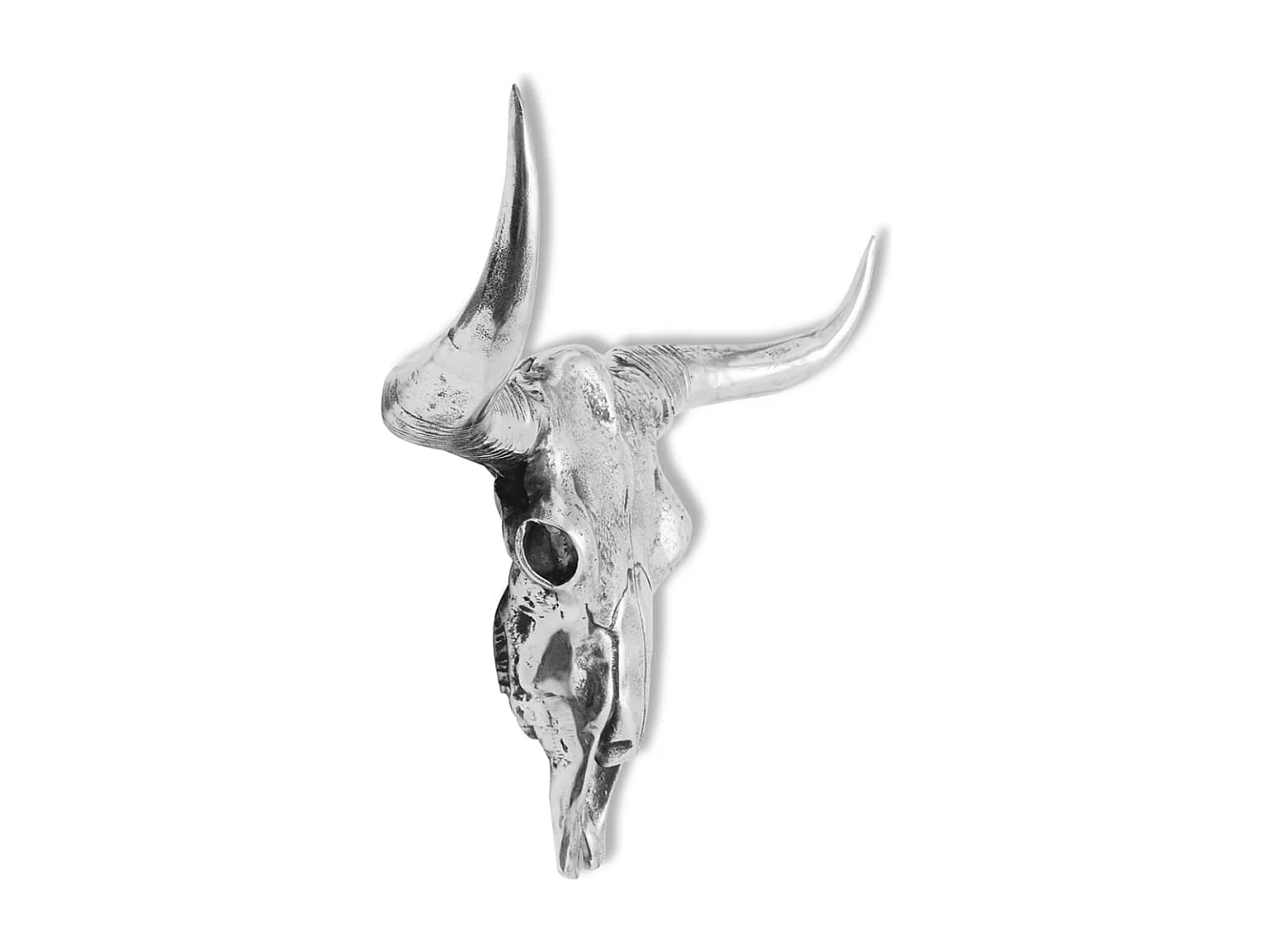 Décoration murale en forme aluminium argenté 58 x 23 x 54 cm DEC023041