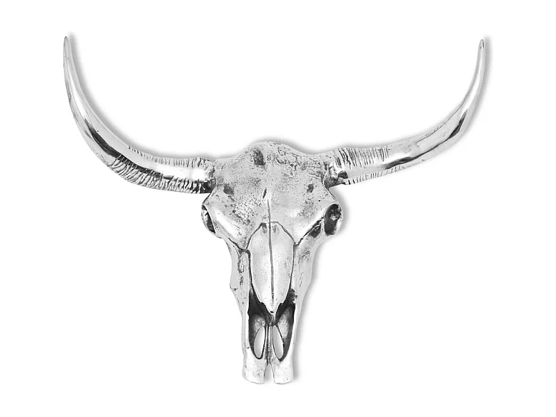 Décoration murale en forme aluminium argenté 58 x 23 x 54 cm DEC023041