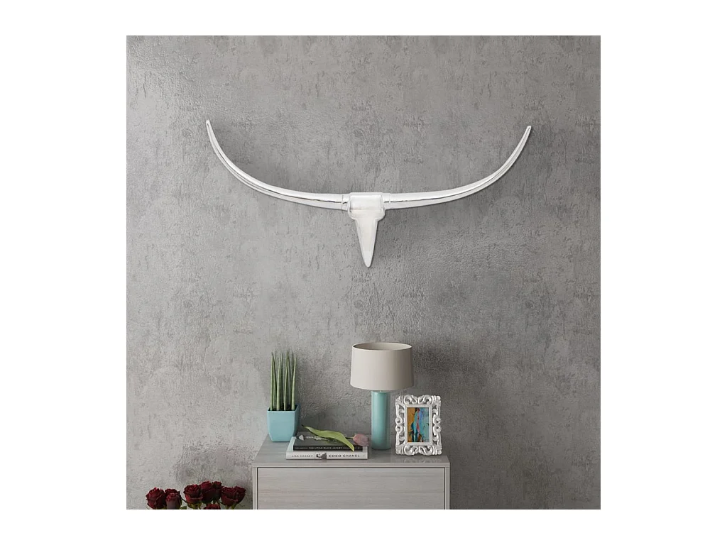 Décoration murale en forme aluminium 96 x 10 x 44 cm DEC023035