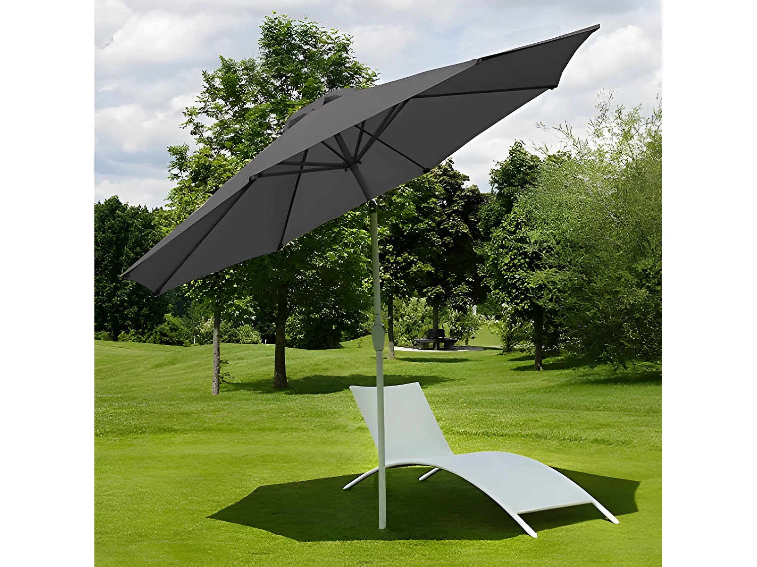Parasol de jardin Ø aluminium 270 x 270 x 224 cm 04_0003879