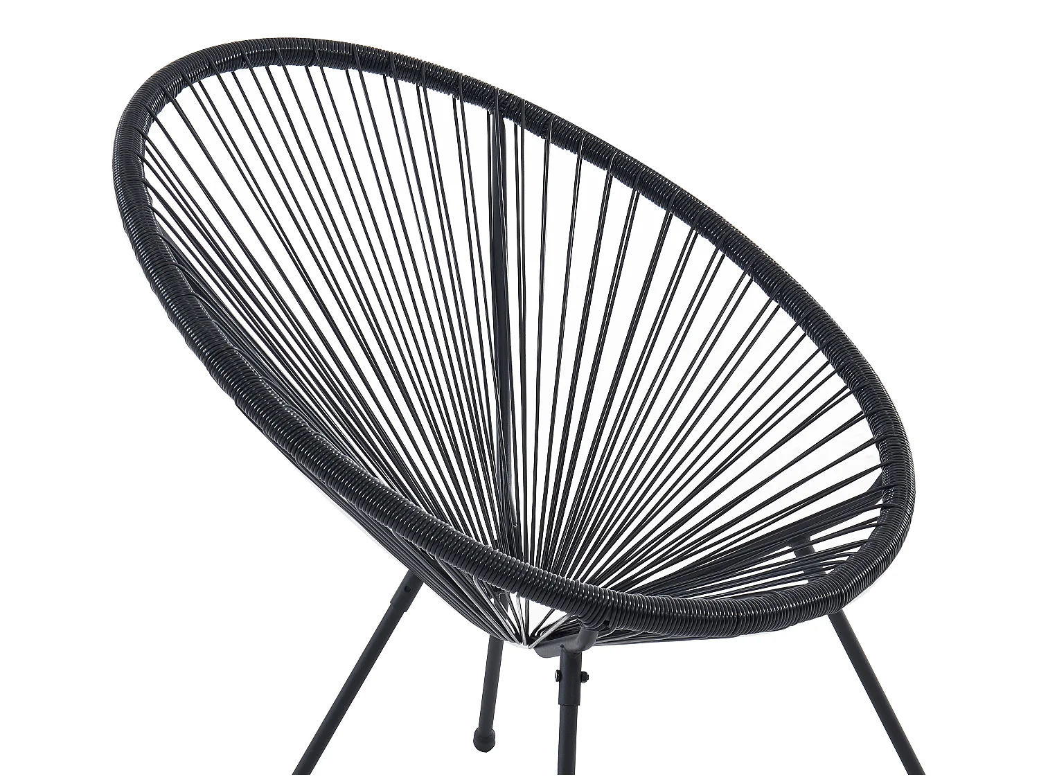 Gartensessel 2er-Set - Polyrattan - Schwarz - ALIOS III von MYLIA