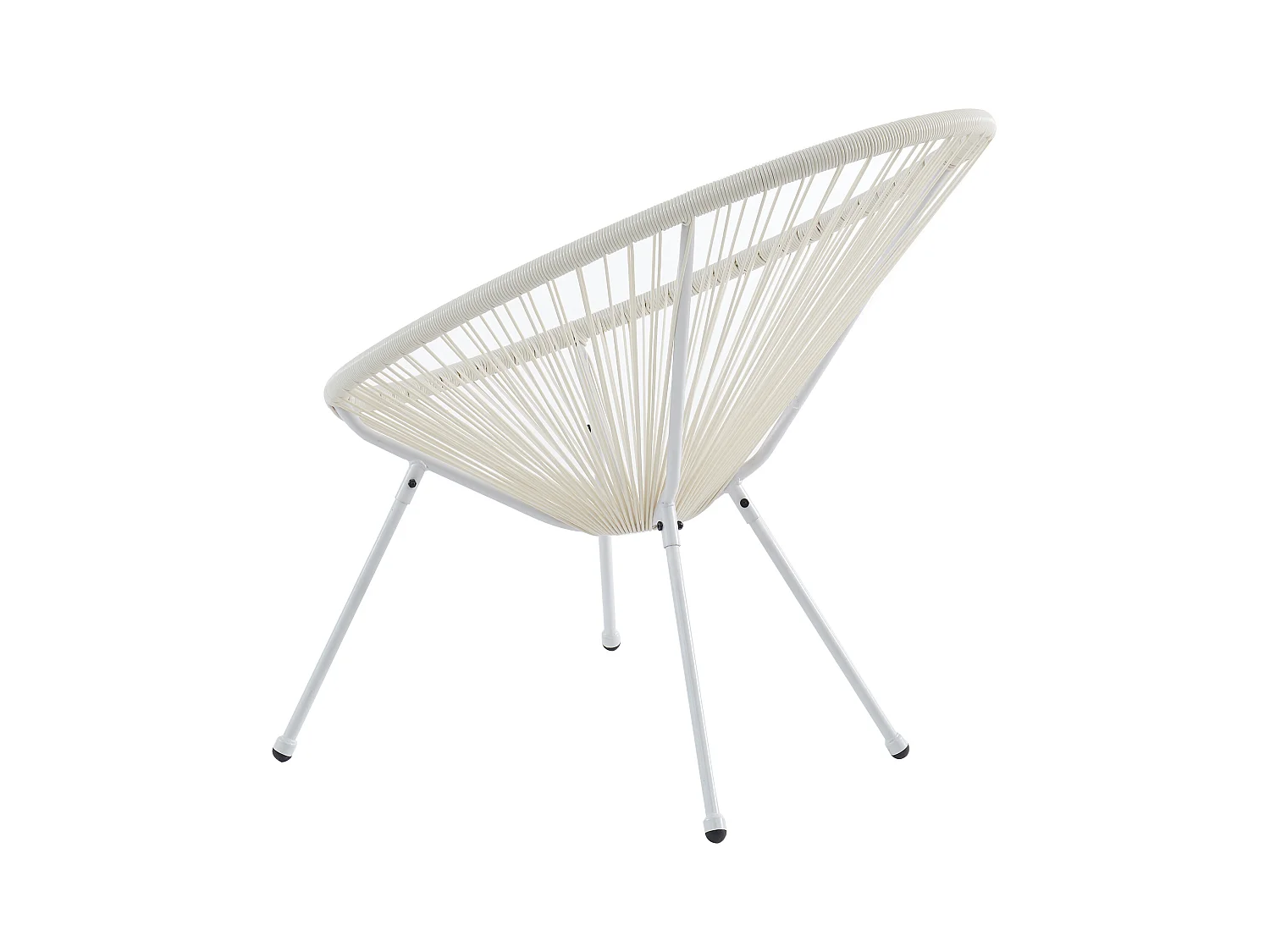 Lot de 2 fauteuils de jardin en fils de résine tressés - Blanc - ALIOS III de MYLIA